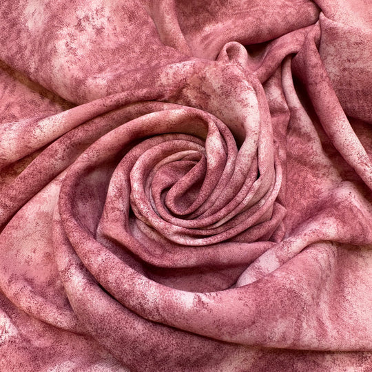Raspberry Tart - Crepe Polyester Blend Woven - Pink Abstract - 2.5M Bundle