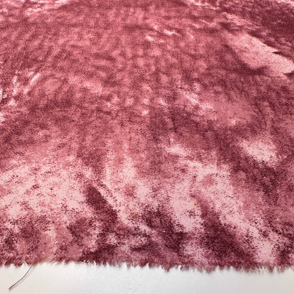 Raspberry Tart - Crepe Polyester Blend Woven - Pink Abstract - 2.5M Bundle