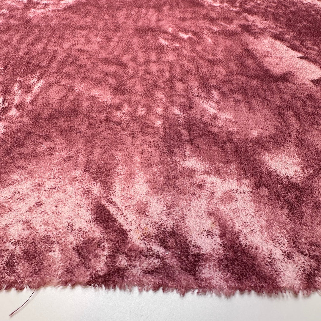 Raspberry Tart - Crepe Polyester Blend Woven - Pink Abstract - 2.5M Bundle