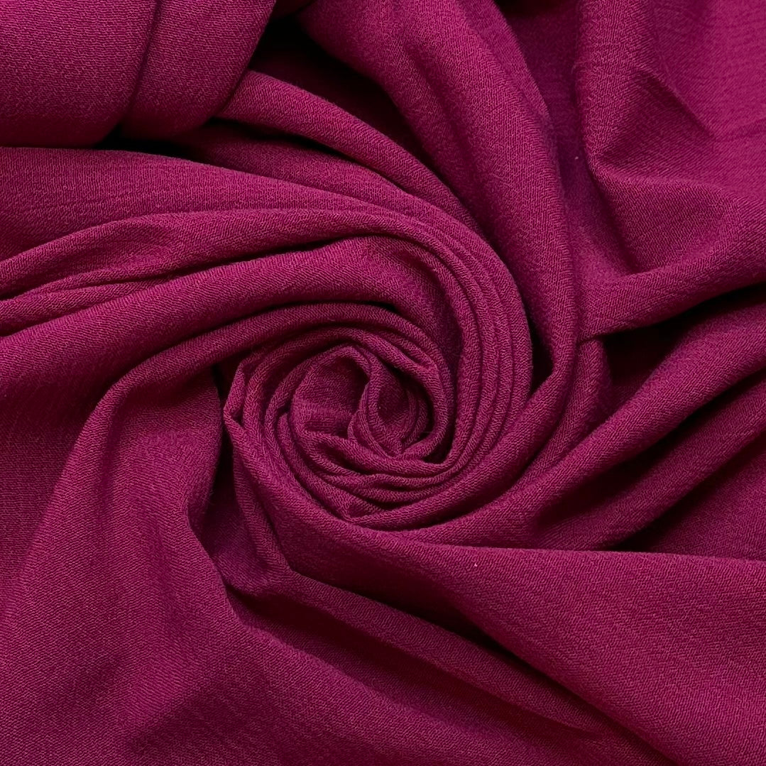 Raspberry Jam - Polyester Blend Woven - Dark Magenta - 3.1M Bundle