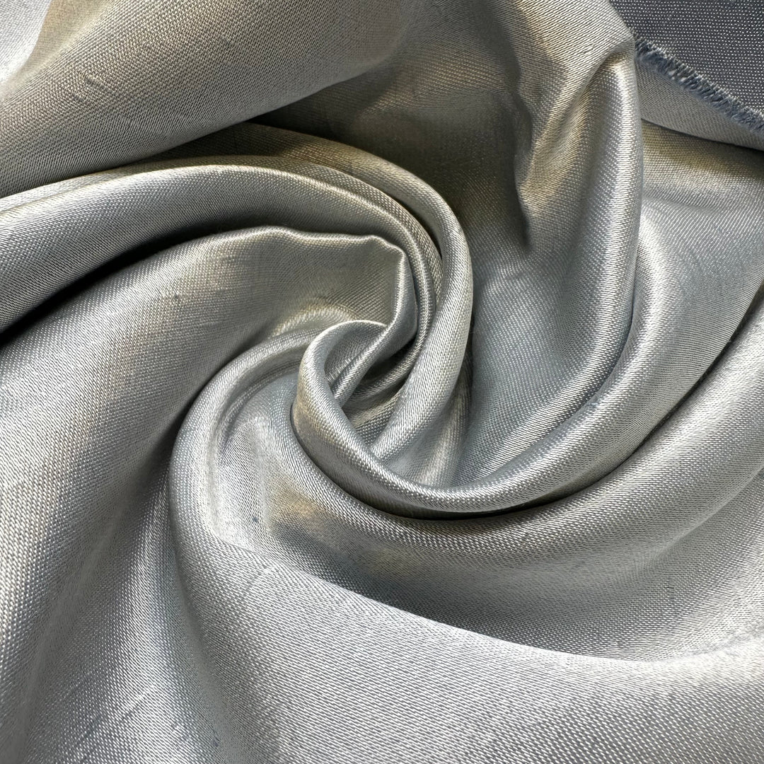 Over Ice - Sateen Cotton Woven - Light Blue - 4M Bundle