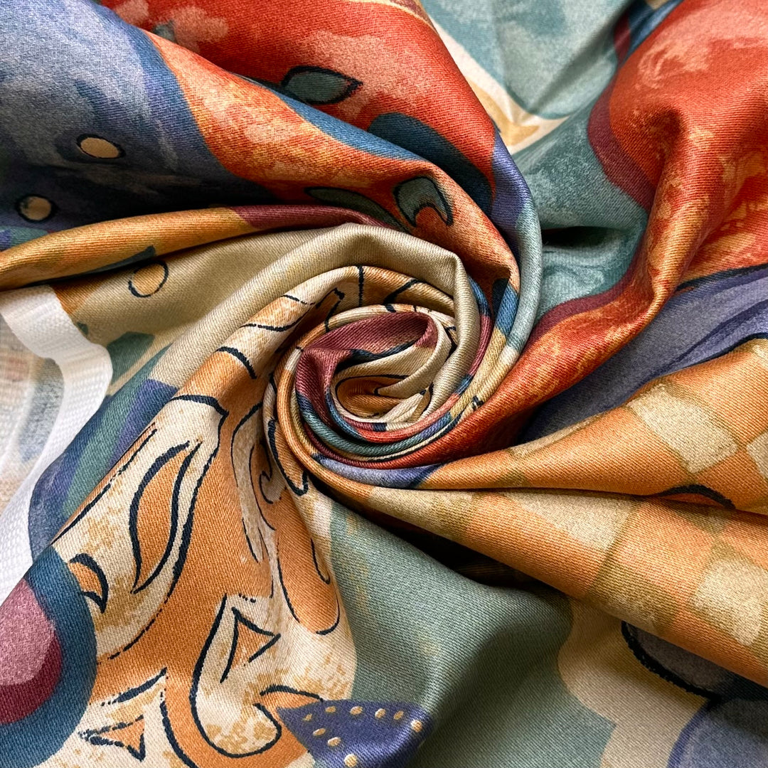 Kaleidoscope - Fire Retardent Cotton Blend Woven - Multi Abstract - Bundles