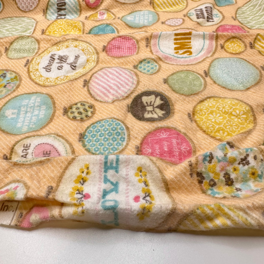 Free-Motion Embroidery - Cotton Blend Woven - Light Orange Multi Embroidery Hoops - 2.4M Bundle