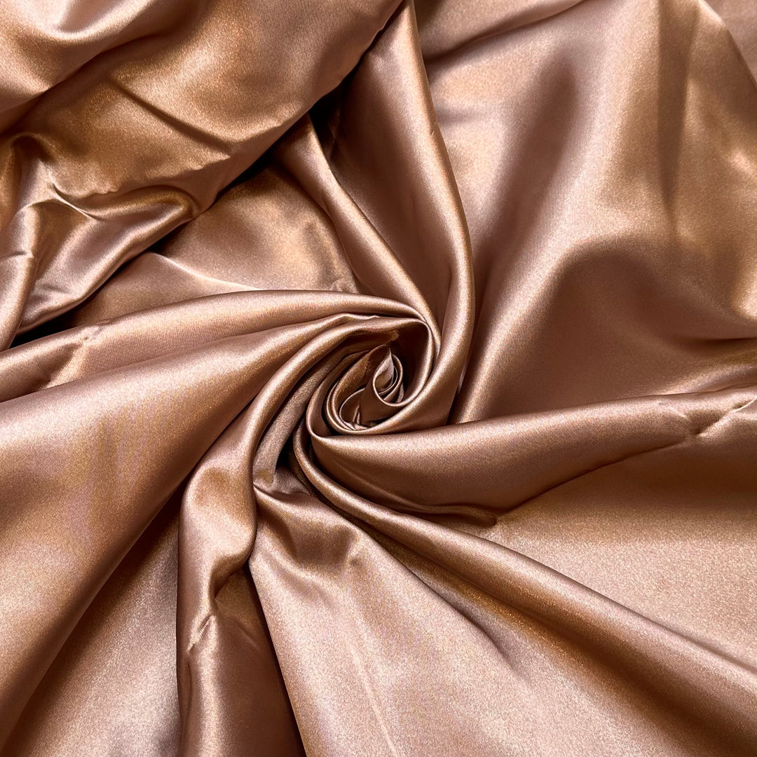 Metallic Needle - Polyester Blend Woven - Light Brown - 1.8M Bundle