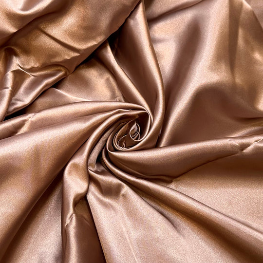 Metallic Needle - Polyester Blend Woven - Light Brown - 1.8M Bundle