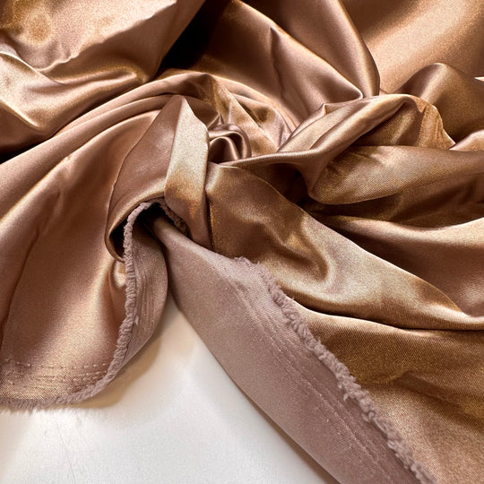 Metallic Needle - Polyester Blend Woven - Light Brown - 1.8M Bundle