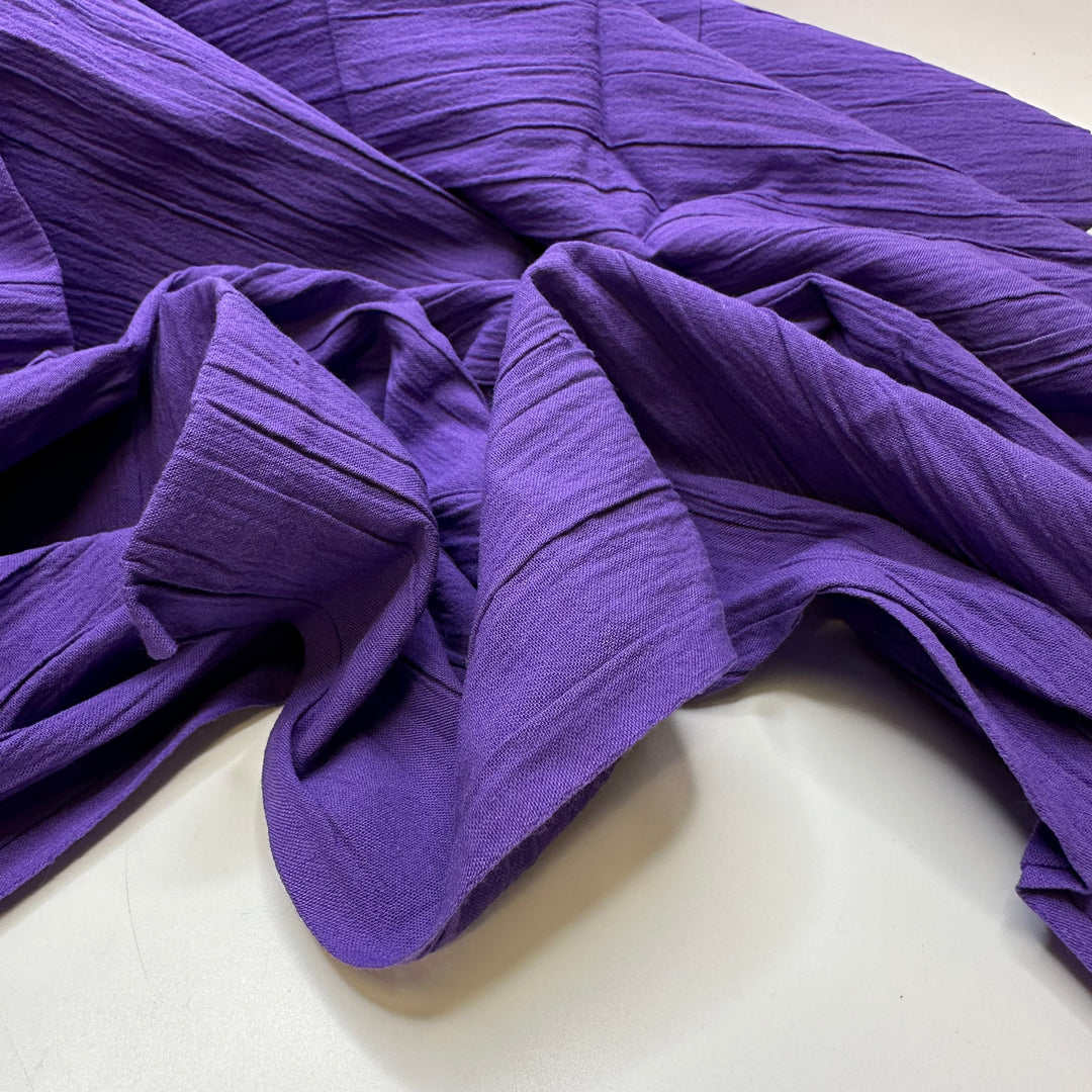 Diva Diva Diva - Crinkle Cotton Woven - Purple - 1.35M Bundle