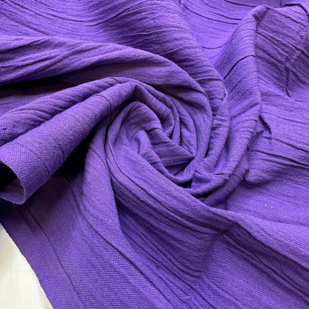 Diva Diva Diva - Crinkle Cotton Woven - Purple - 1.35M Bundle