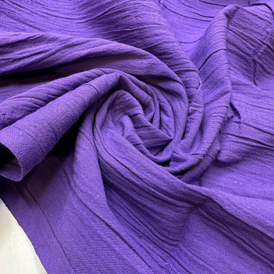 Diva Diva Diva - Crinkle Cotton Woven - Purple - 1.35M Bundle