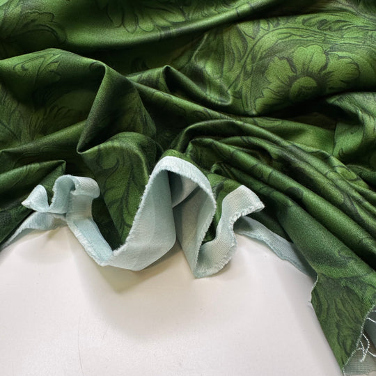 Envious Of Your Quilting Skills - Cotton Woven - Dark Green Damask - 3.2M Bundle