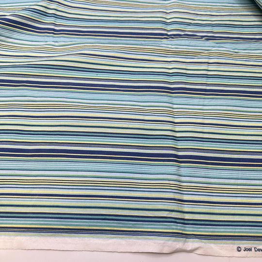UB - Winter Temperatures - Cotton Woven - Blue Multi Stripes - 1.3M Bundle