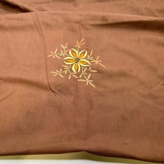 DIY Presents - Embroidered Poly Woven - Brown Multi - 1.2M Bundle