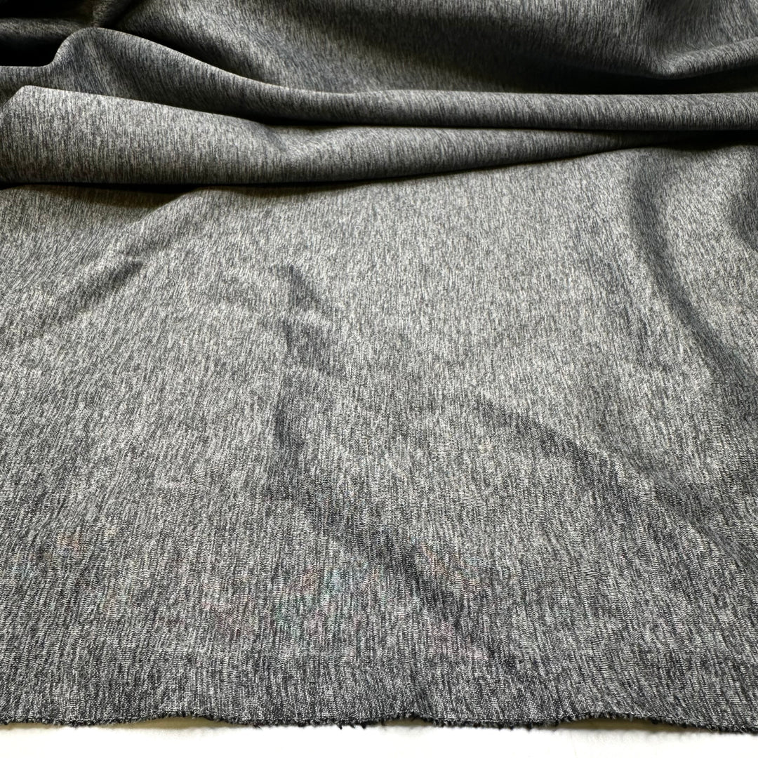 Jogging Club - Double Sports Knit Poly/Spandex Knit - Black/Grey - 2M Bundle