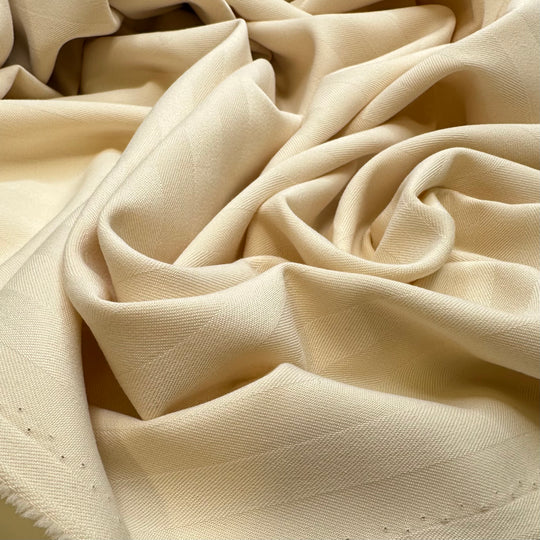 Self Care Kit - Pinstripe Polyester Blend Woven - Cream - 3M Bundle