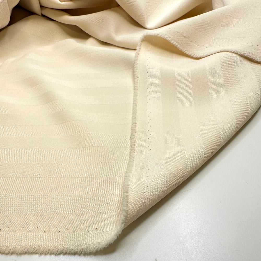 Self Care Kit - Pinstripe Polyester Blend Woven - Cream - 3M Bundle