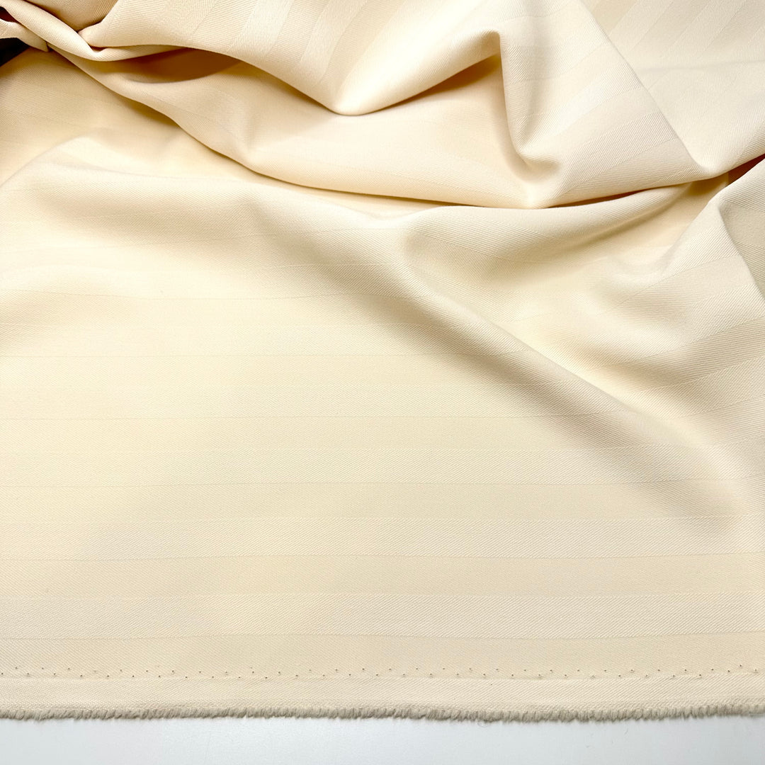 Self Care Kit - Pinstripe Polyester Blend Woven - Cream - 3M Bundle