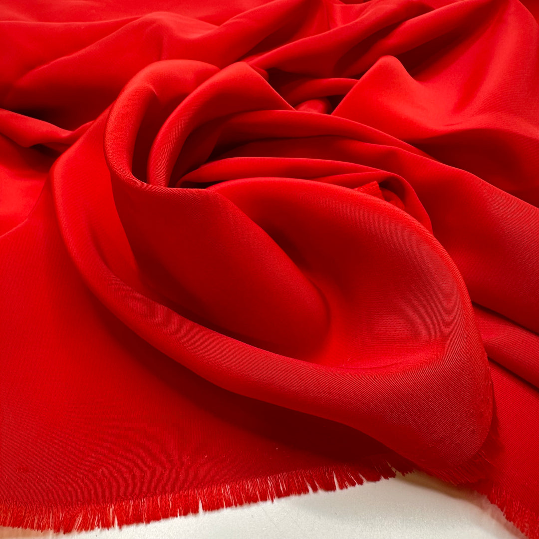 A Single Rose - Charmeuse Poly Woven - Red - 3.8M Bundle