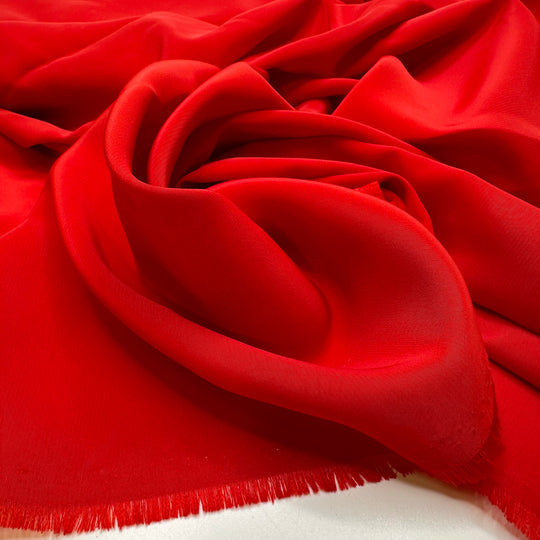 A Single Rose - Charmeuse Poly Woven - Red - 3.8M Bundle
