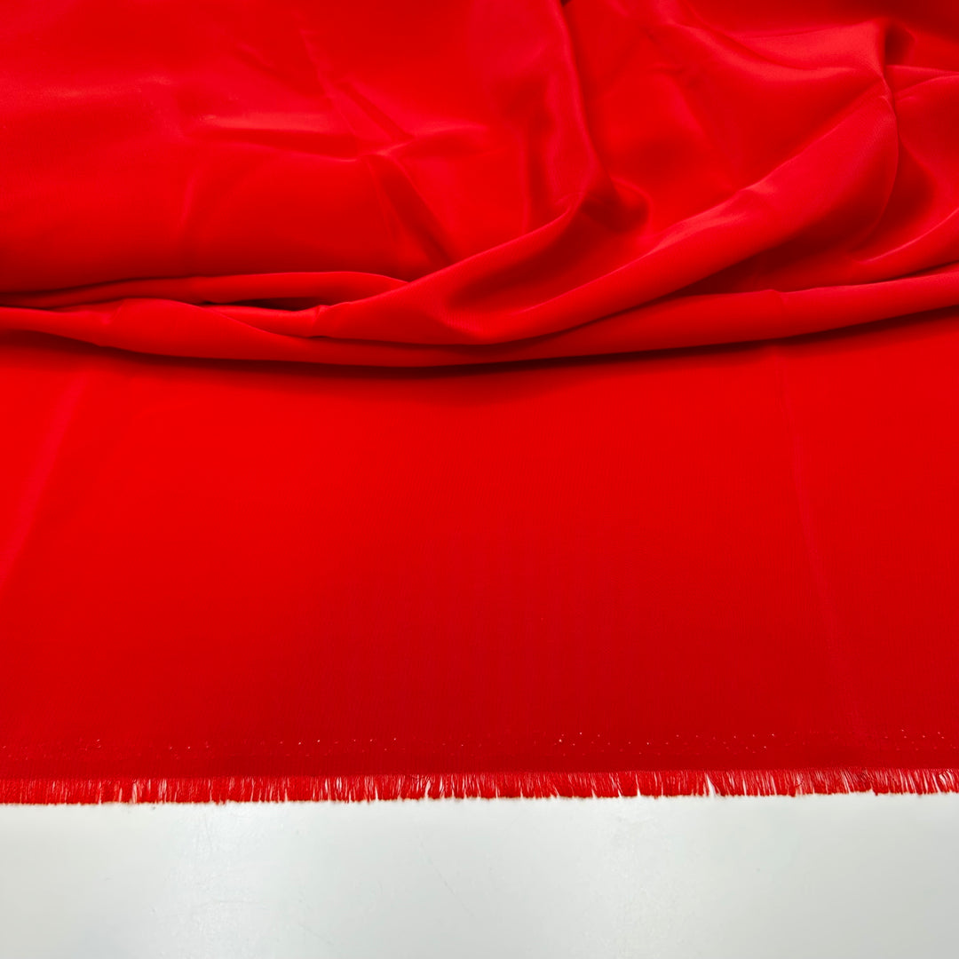 A Single Rose - Charmeuse Poly Woven - Red - 3.8M Bundle