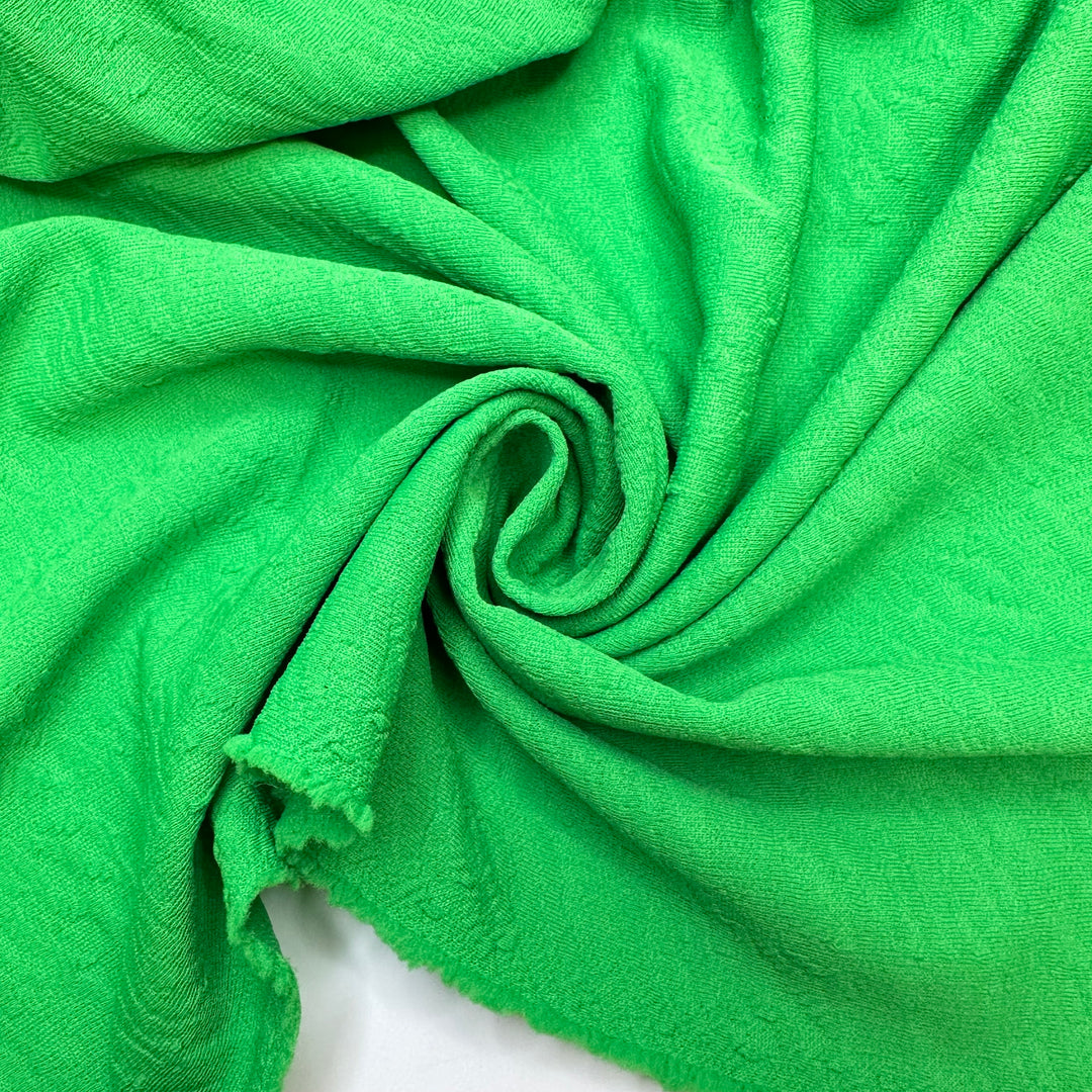 Slurpees Past Midnight - Double Cloth Knit Poly  - Green Abstract - 2.6M Bundle