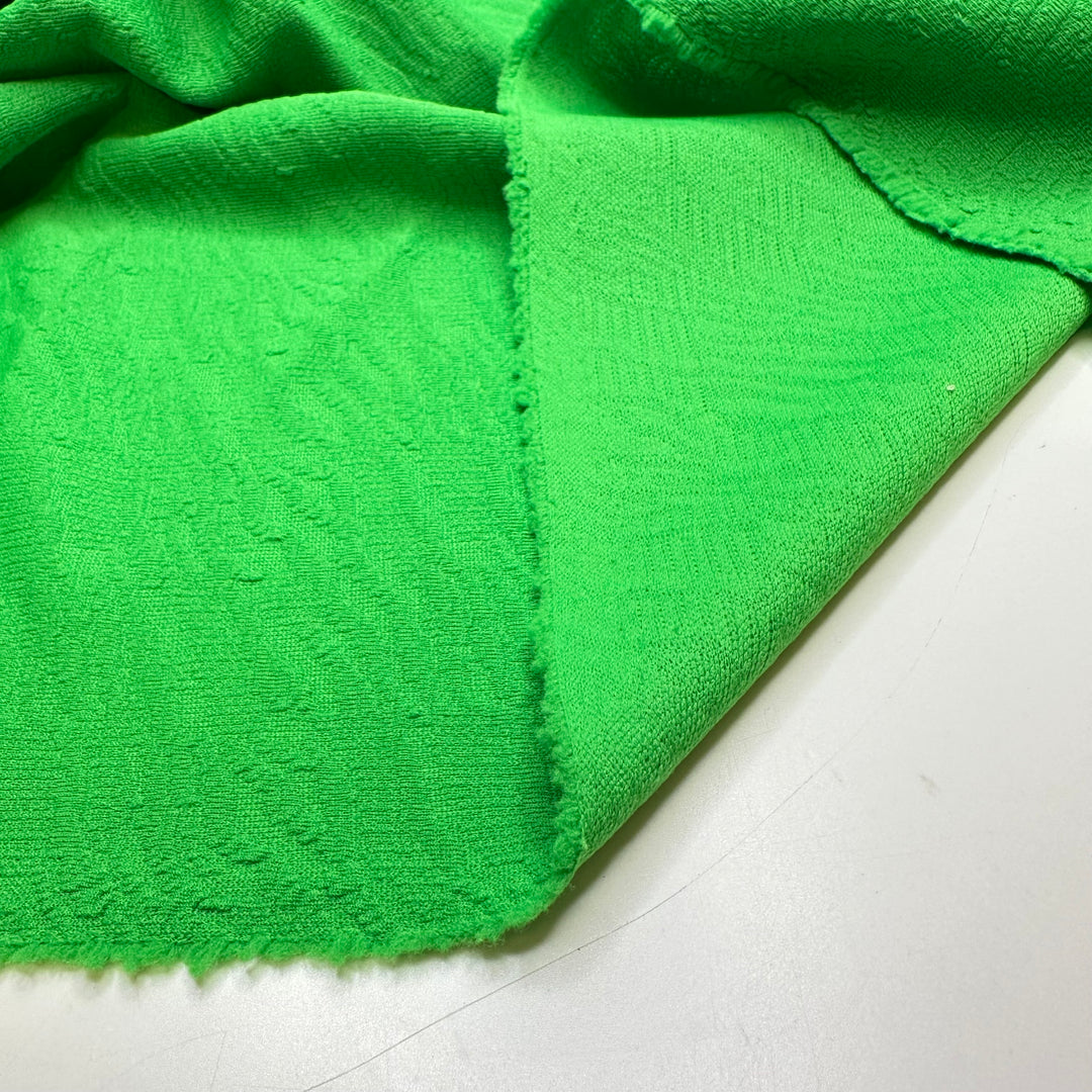 Slurpees Past Midnight - Double Cloth Knit Poly  - Green Abstract - 2.6M Bundle