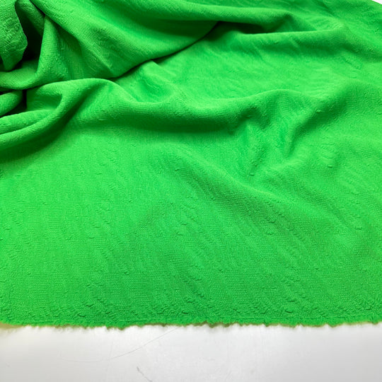 Slurpees Past Midnight - Double Cloth Knit Poly  - Green Abstract - 2.6M Bundle