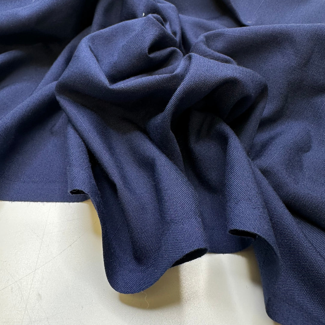 Borrowing Each Others Clothes - Poly/Wool Woven - Navy - 1.05M Bundle