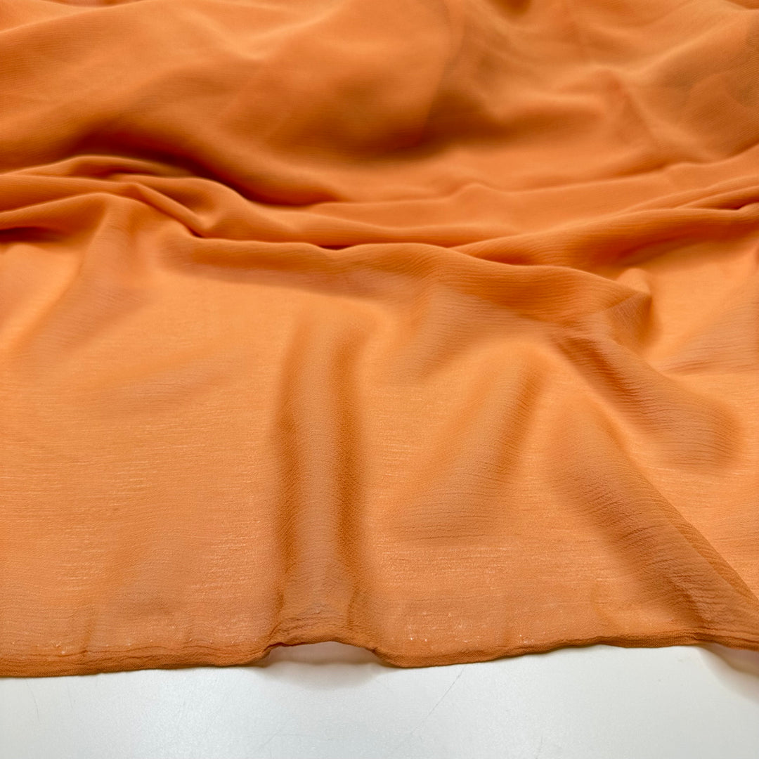 Feeling Peachy Keen - Chiffon Poly Woven - Light Orange - 2.5M Bundle