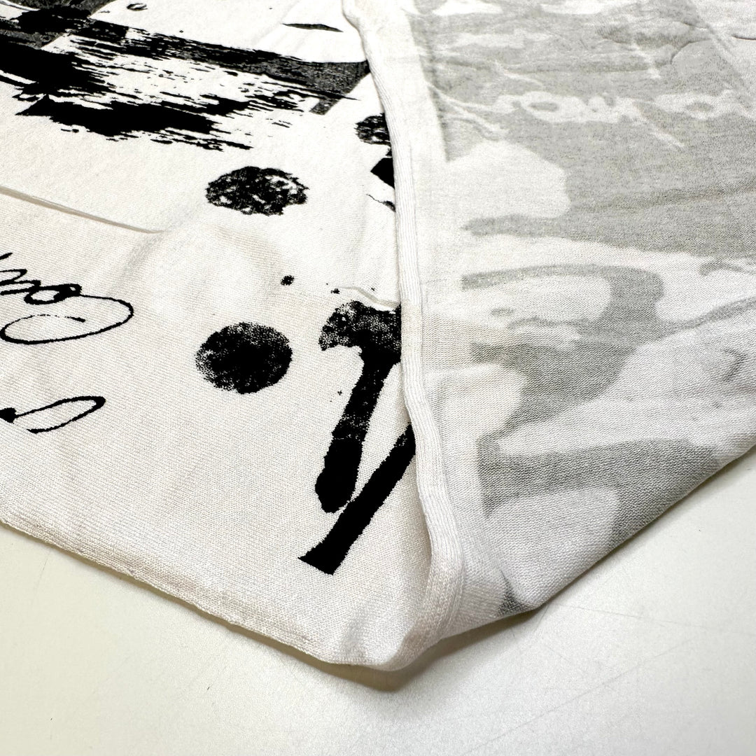 UB - Starting A Family Scrapbook - Cotton Blend Knit - Black/White Abstract Text - 4M Bundle