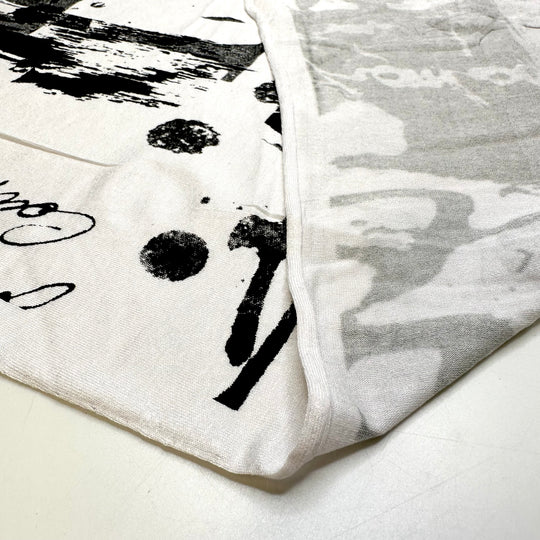 UB - Starting A Family Scrapbook - Cotton Blend Knit - Black/White Abstract Text - 4M Bundle