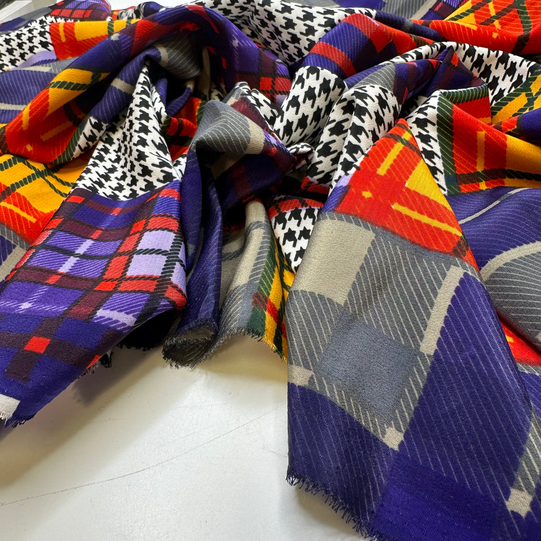 UB - Letting The Kids Dress Themselves - Polyester Blend Woven - Multi Plaid - 0.95M Bundle