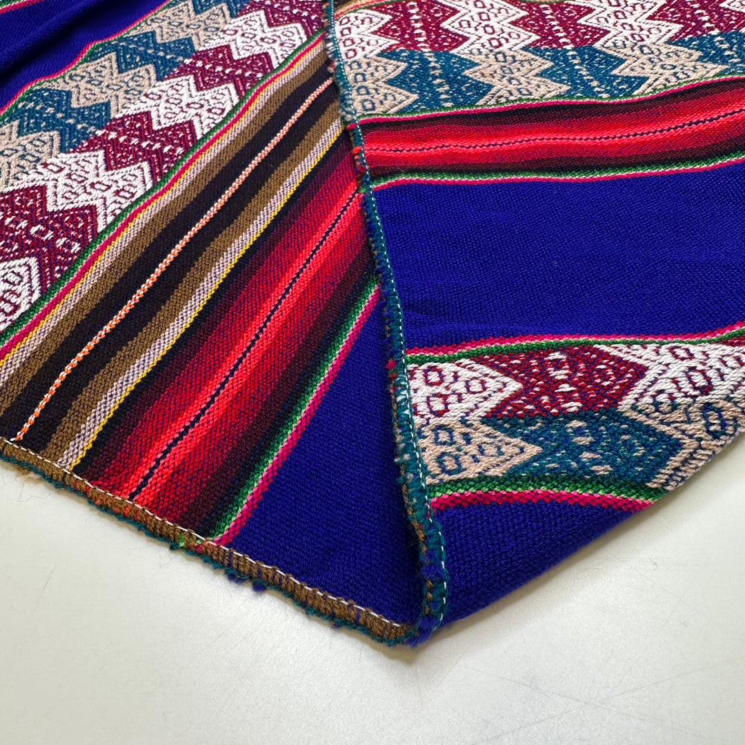 UB - The Blanket On Grandmas Couch - Polyester Blend Woven - Dark Blue Multi Geometric - 1.1M Bundle