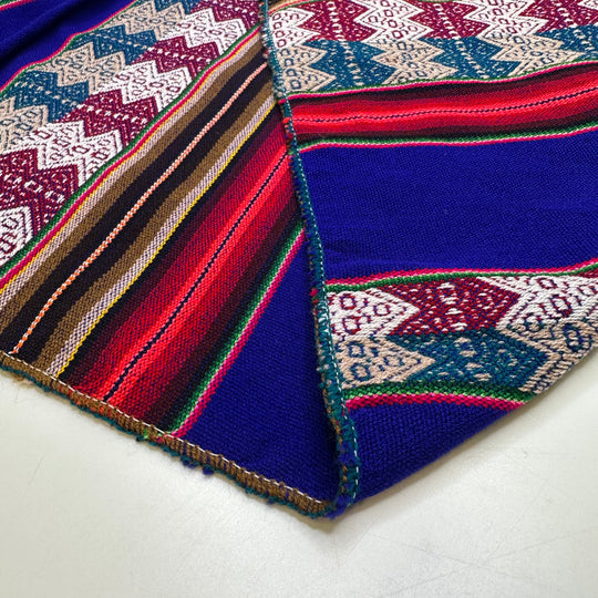 UB - The Blanket On Grandmas Couch - Polyester Blend Woven - Dark Blue Multi Geometric - 1.1M Bundle