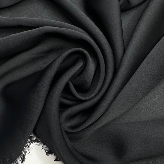 Luxury On A Pedestal - Crepe Poly Woven - Black - 0.7M Bundle
