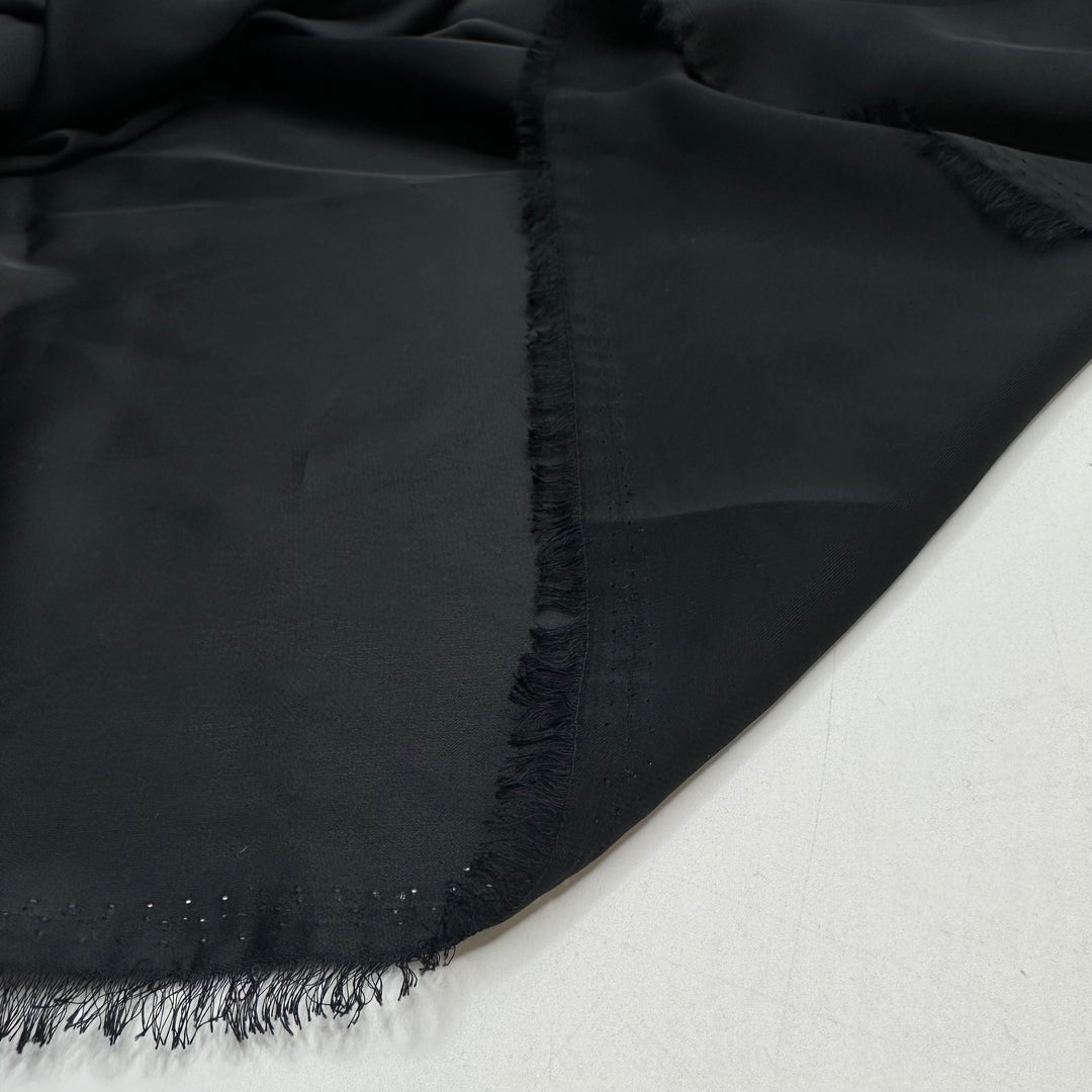 Luxury On A Pedestal - Crepe Poly Woven - Black - 0.7M Bundle