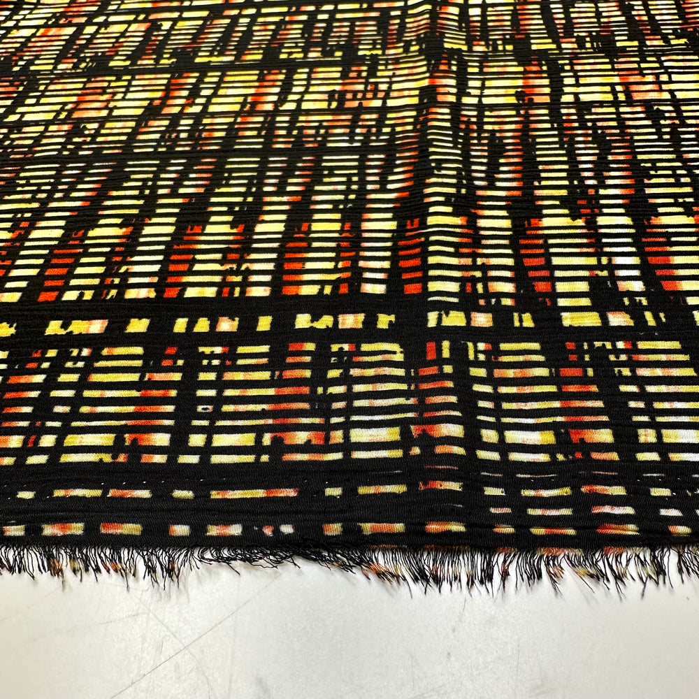 UB - Apartment Building Neighbors - Polyester Blend Woven - Black Multi Geometric - 1.5M Bundle