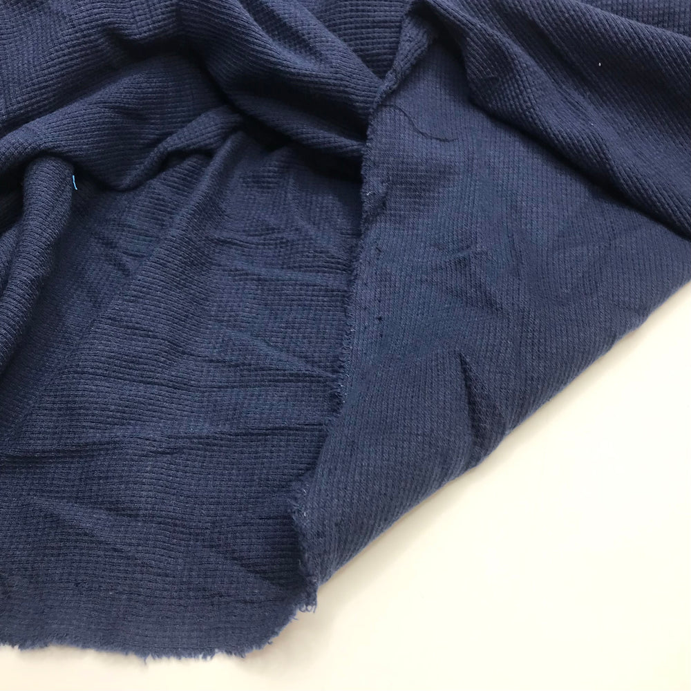 Burb - Waffle Knit Cotton Knit - Navy - Bundles