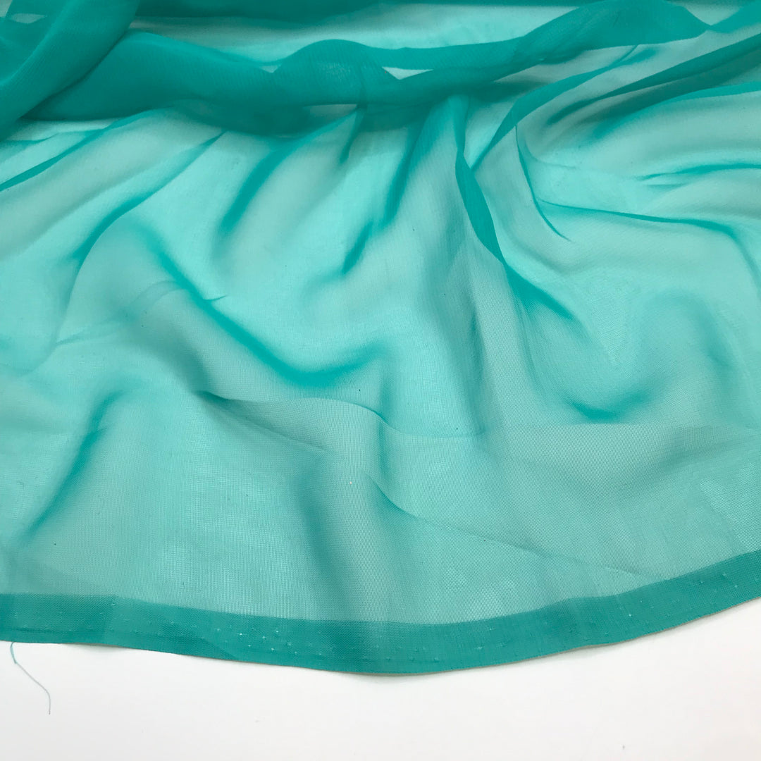 Tropics Sun And Sand - Chiffon Poly Woven - Light Green - 2.9M Bundle