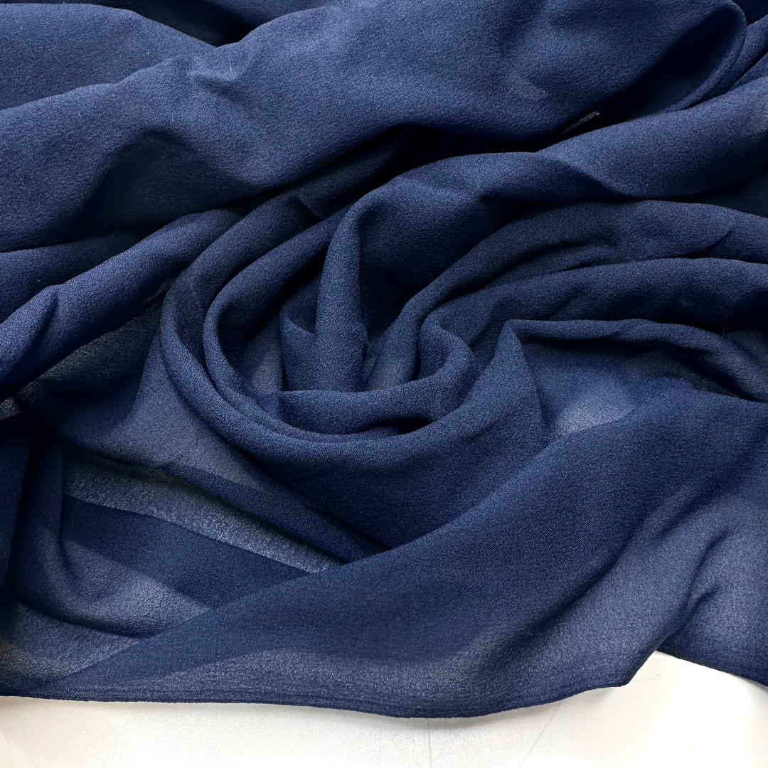 In The Navy - Crepe Poly Woven - Navy - 5.3M Bundle
