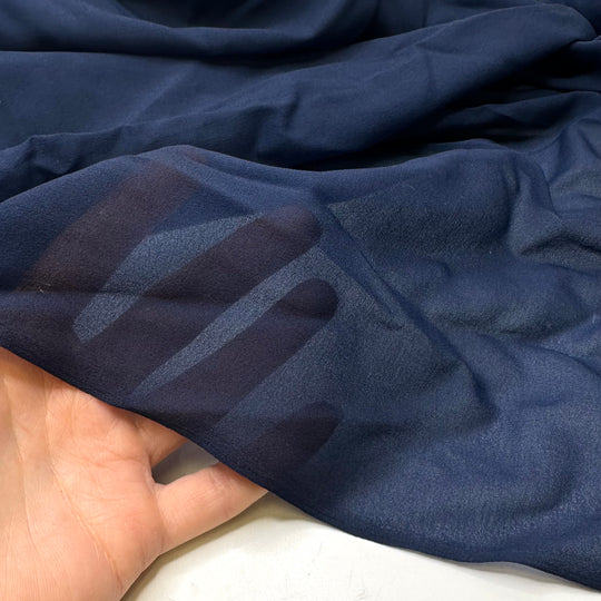In The Navy - Crepe Poly Woven - Navy - 5.3M Bundle