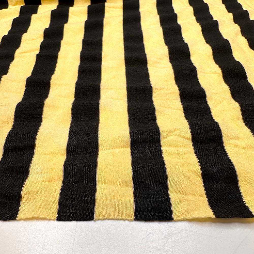 Queen Bee - Polyester Blend Knit - Black/Yellow Stripes - Bundles