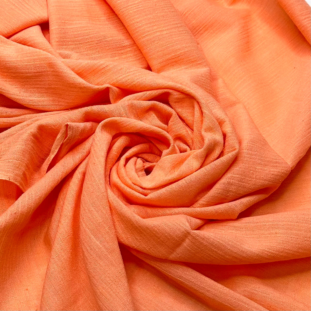 Peach Fuzz - Slub In The Weave Synthetic Woven - Orange - 2.2M Bundle