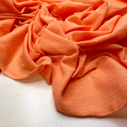 Peach Fuzz - Slub In The Weave Synthetic Woven - Orange - 2.2M Bundle