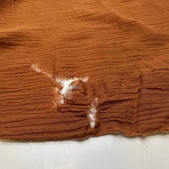 Fresh Tea - Crinkle Organic Cotton Woven - Dark Orange - 3.2M Bundle