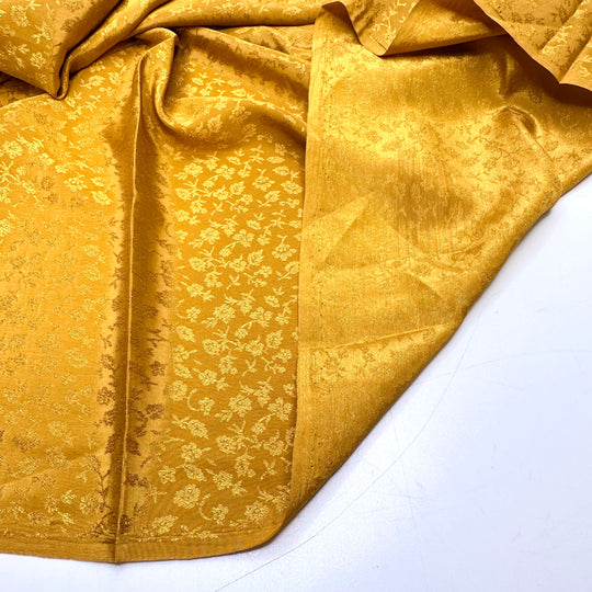 Sundrop Flower - Satin Poly Woven - Gold Floral - 2.7M Bundle