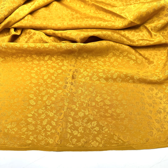 Sundrop Flower - Satin Poly Woven - Gold Floral - 2.7M Bundle