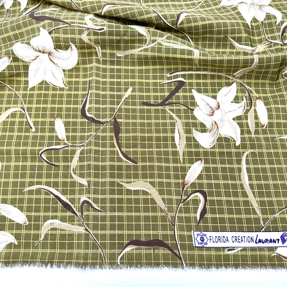 Obsessed With Florals - Polyester Blend Woven - Green Multi Floral - 0.95M Bundle
