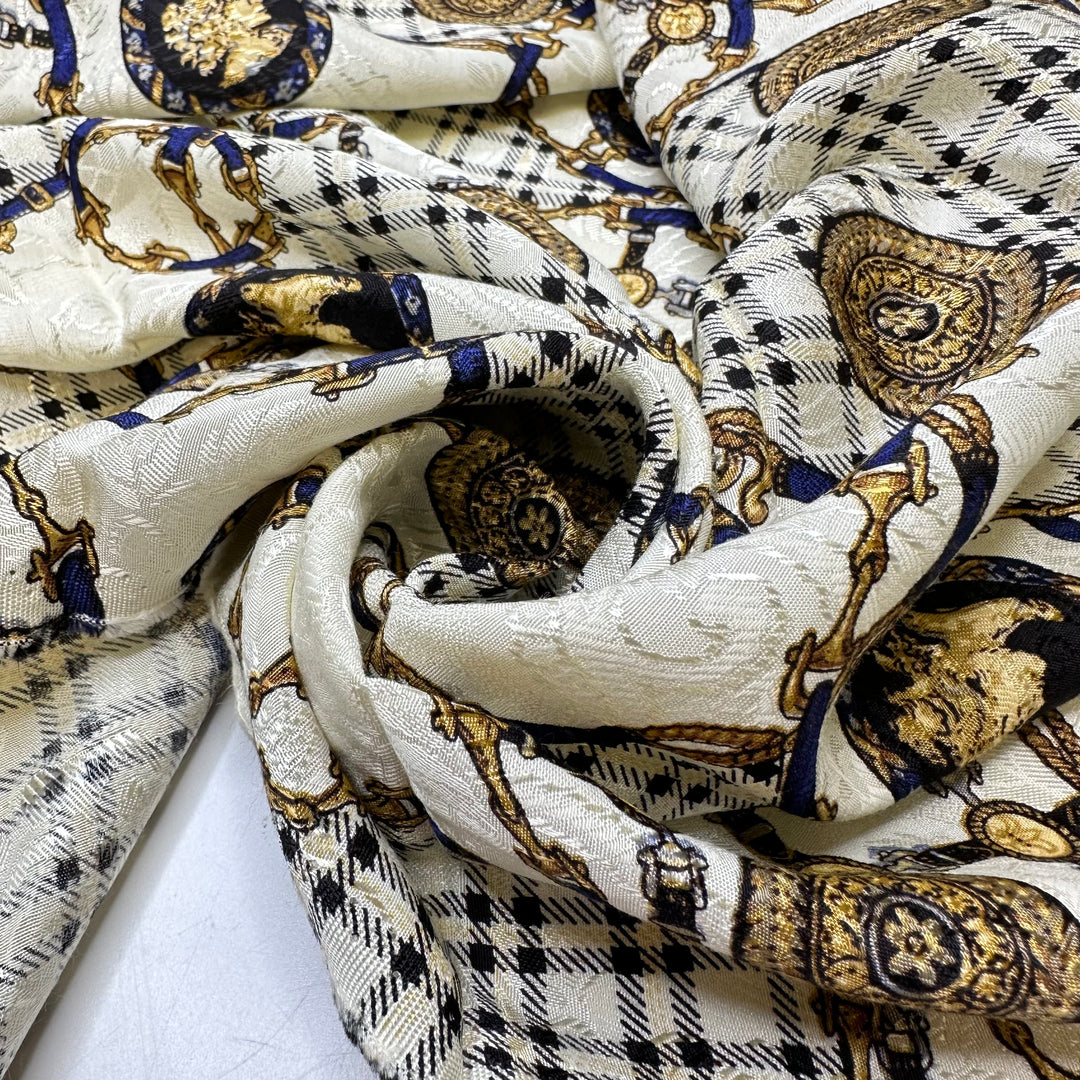 Versace On The Streets - Sateen Jacquard Cotton Blend Woven - Multi Geometric - 1.7M Bundle