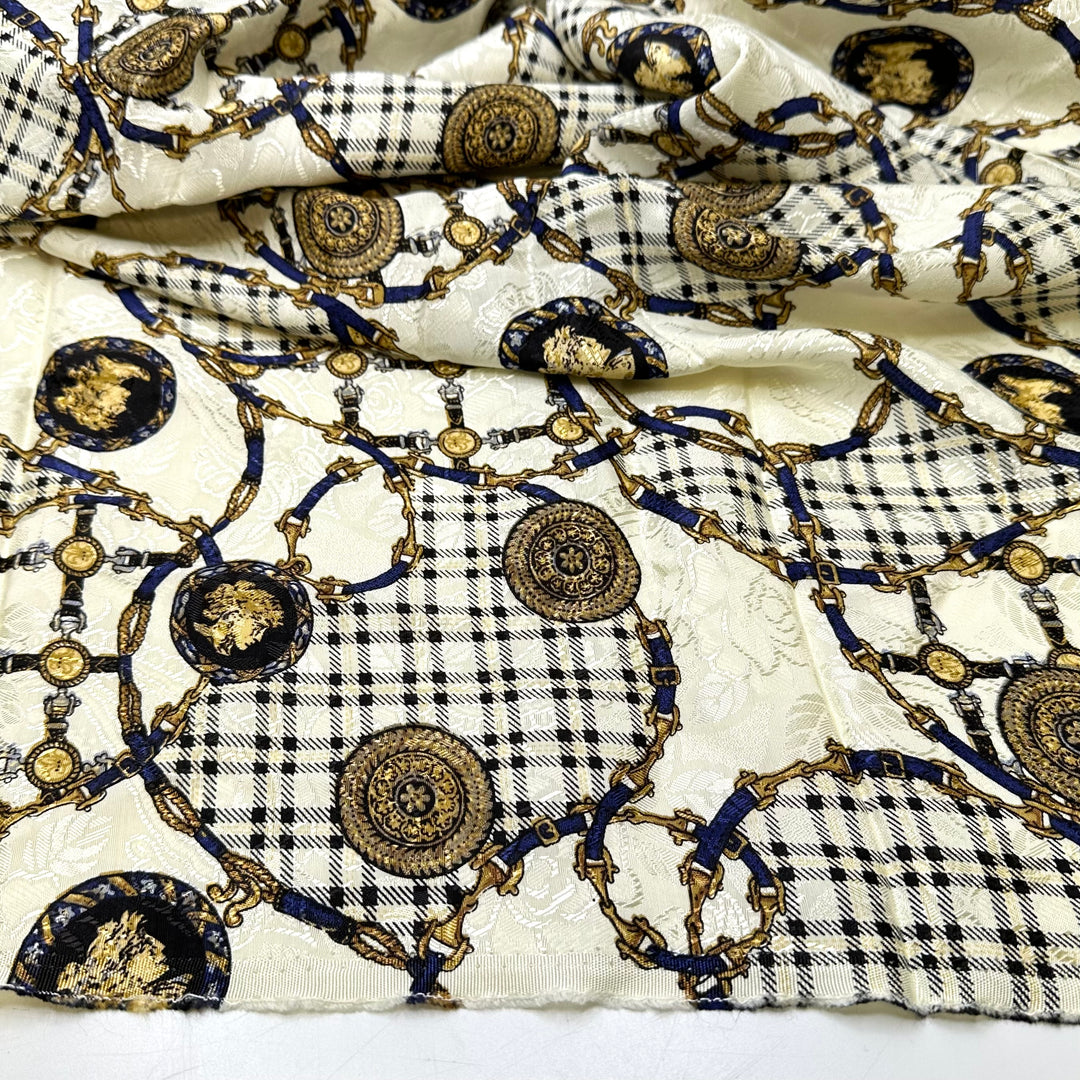 Versace On The Streets - Sateen Jacquard Cotton Blend Woven - Multi Geometric - 1.7M Bundle