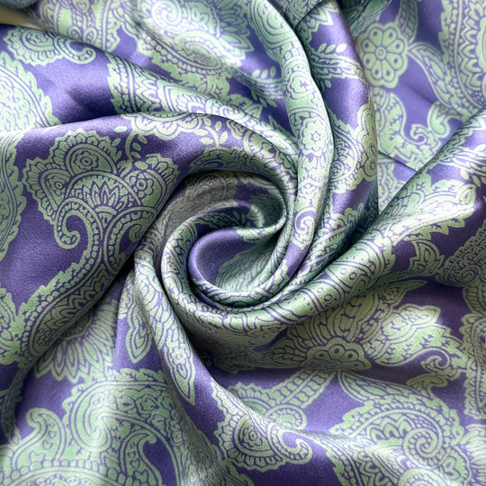 Blue/Green Mix Silk Scrap Pack - Silk Woven - Multi Geometric - Bundles
